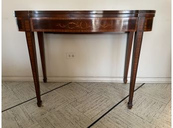 ANTIQUE CHERRY WOOD EXTENDABLE DINING TABLE
