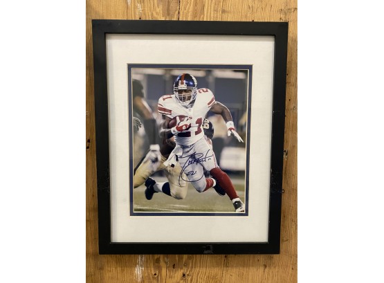 TIKI BARBER SIGNED 8X10 PHOTO-STEINER AUTHENTICATED