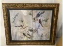 FRAMED WALL ART PRINT OF BIRDS 'SOIREE' BY SOFI TAYLOR