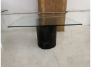 MAPLEWOOD BASE TABLE WITH SQUARE GLASS TOP (24' X 24')
