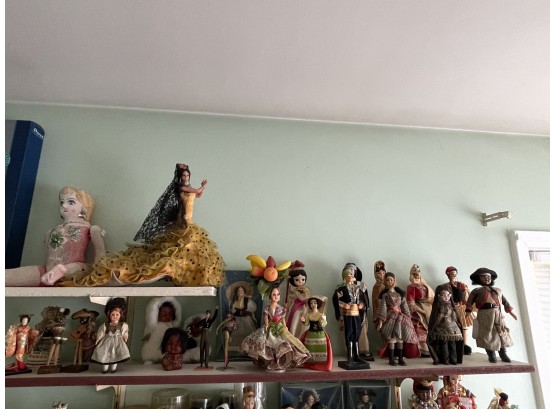 ASSORTED COLLECTION OF DOLLS AND MINIATURE FIGURINES LOT #3