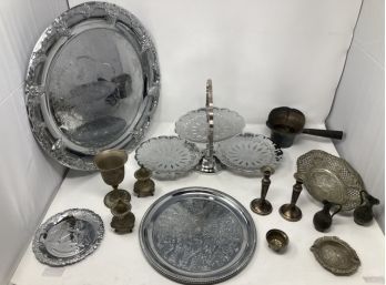 ASSORTED COLLECTION OF SILVER AND SILVER PLATED TREASURES
