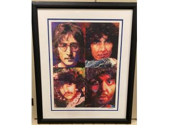 'THE FAB FOUR' PRINTER'S PROOF #31/500 BY MURRAY ON WOOD FRAME