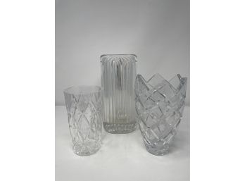 Crystal Vase Set