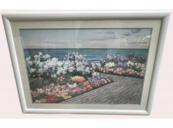 DIANE ROMANELLO PRINT OF 'FLOWERS BY THE SEA'