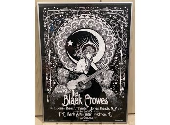 RICHARD BIFFLE SIGNED AND NUMBERED (154) POSTER OF THE BLACK CROWES NY NJ '06