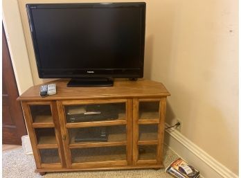 Toshiba TV And Cabinet