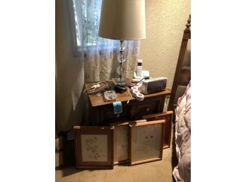 Glass Lamp, Nightstand And More
