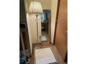 Lamp, Mirror, Storage Cart, And Extension Cords