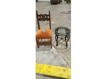 Accent Chair & Table