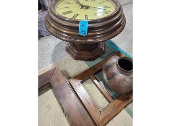 Clock Table And Decor