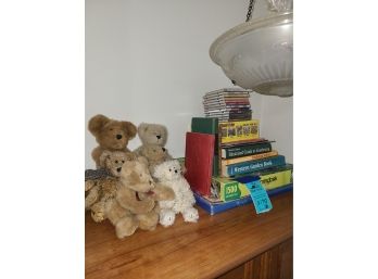 Vintage Boyds Bears, Garden Books,  Jigsaw Puzzles, And Assorted CDs