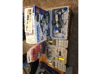 Dremel MultiPro 3955-01,  Rotary Tool, Master Cut 140 PC. Rotary Tool Accessories, Socket Set, And Cases