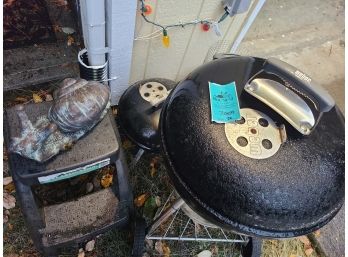 Weber Grills, Step Stool And Snail Decor