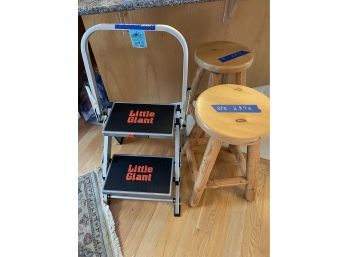 *little Giant Step Ladder And Bar Stools