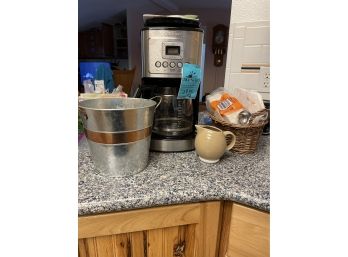 Cuisinart 14 Cup Programmable Coffee Maker, Creamer Cup And Filters