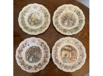 Royal Doulton Series Of Four Seasons Plates Brambly Hedge Collection
