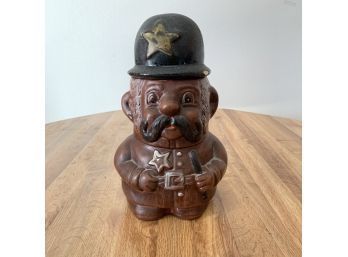 Vintage Police Officer / Cop Cookie Jar