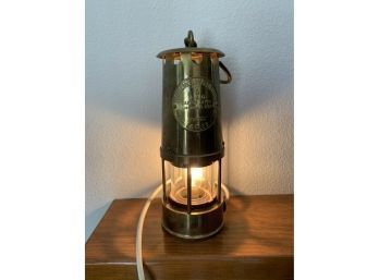 Retrofitted The Protector Lamp And Lighting Co Eccles M&Q Type 6 Brass Miners Lamp (#1)