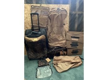 JM New York Safari Print Soft Sided Luggage Set