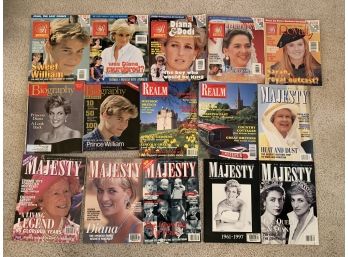 Princess Diana And Family Magazines - Majesty, Royalty, Realm, Biography