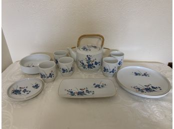 Japanese Tea Set With Serving Dishes