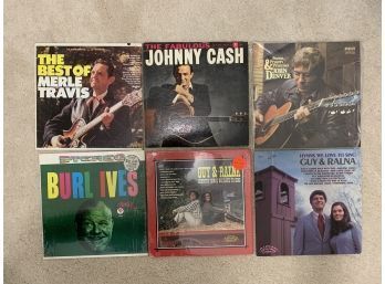 Johnny Cash, John Denver And More Vinyl Records