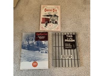 Vintage Souvenir Booklets - Colorado Penitentiary, Central City, And California Winter Sports Guide 1960