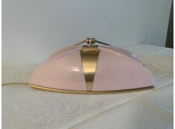 Mid Century Pink Wall Hanging Light / Sconce