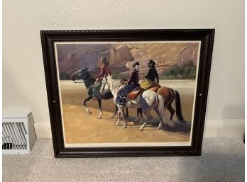 Navajo Art Print By Gerard Curtis Delano, Signed By Artist