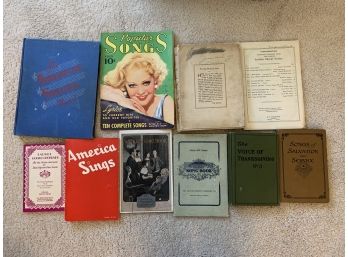 Early 1900s Song Books - Popular Songs, America Sings And More