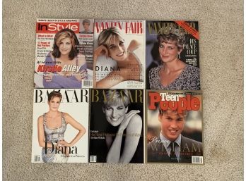 Princess Diana & Family Magazines - Bazaar, Vanity Fair, InStyle, Teen People