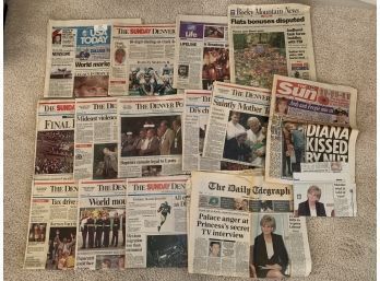 Princess Diana Newspapers From Life And Death