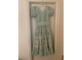 Vintage Checkered Square Dancing Dress