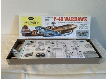 Curtiss P-40 Warhawk Authentic Scale Airplane Flying Model Kit