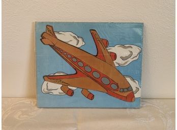 Vintage Childrens Airplane Puzzle