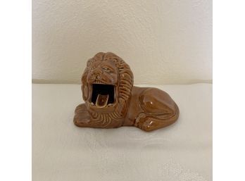 Vintage Ceramic Lion Ashtray