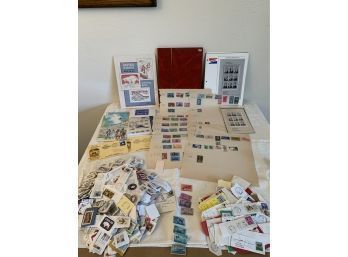 Large Assortment Of Stamps And Book For Collecting