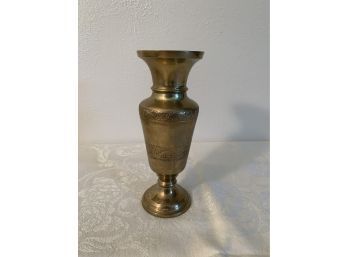 Brass Vase Marked On Bottom