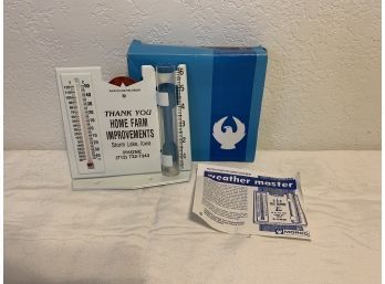 Weather Master Rain Gauge Thermometer From Home Farm Improvements Storm Lake, IA