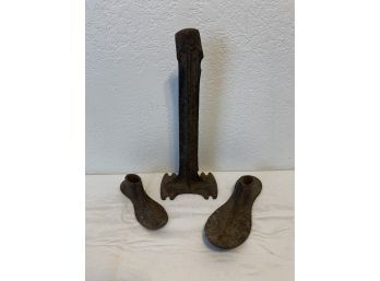 Cast Iron Cobblers Anvil And Shoe Forms