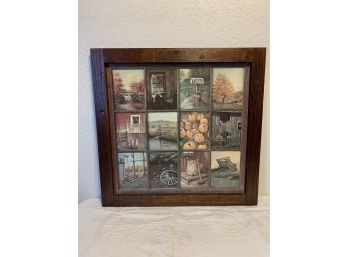 Framed Print Of 12 Different Scenes