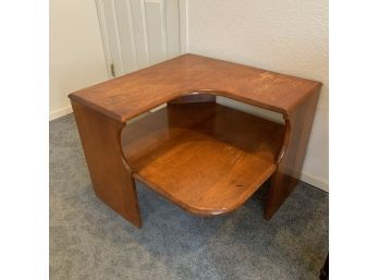 Large Two Tier Corner End Table