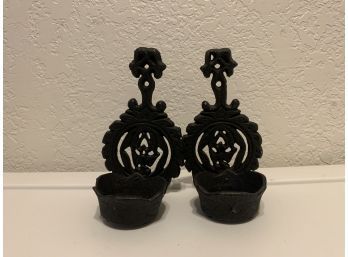 Cast Iron Hanging Candle Holders