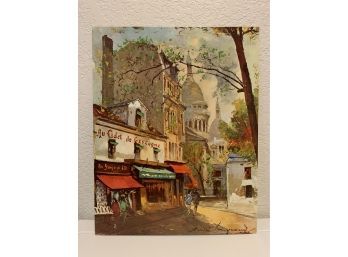 Lengrand Paris Scene Lithograph Print