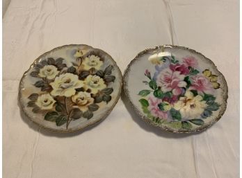 Hand Painted Decorative Floral Plates