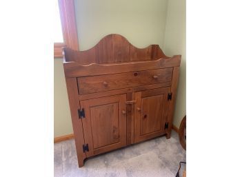 Wood Dry Sink Or Changing Table With Storage