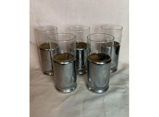 Insulated Metal Base Mid Century Glass Set