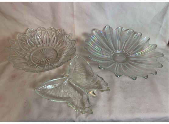 Flower Bowls And Butterfly Dish