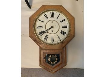 Waterbury Clock Company Eight Day Time Drop Clock